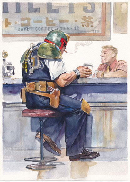 Dredd Cafe カフェ (Print)