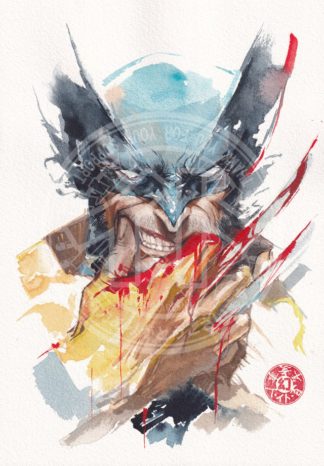 Wolverine - Watercolor Tutorial - (Fully Narrated)