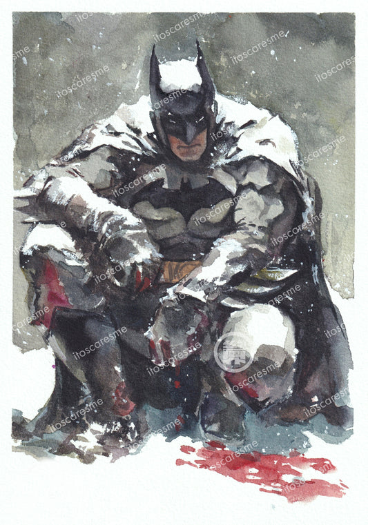 Batman (snow) 雪 (Print)
