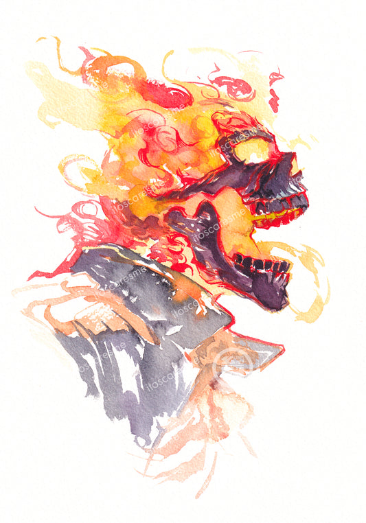Ghostrider (木炭) (Print)