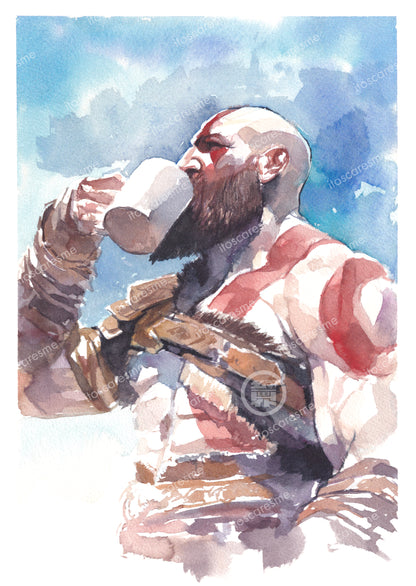 Kratos コーヒー (Print)