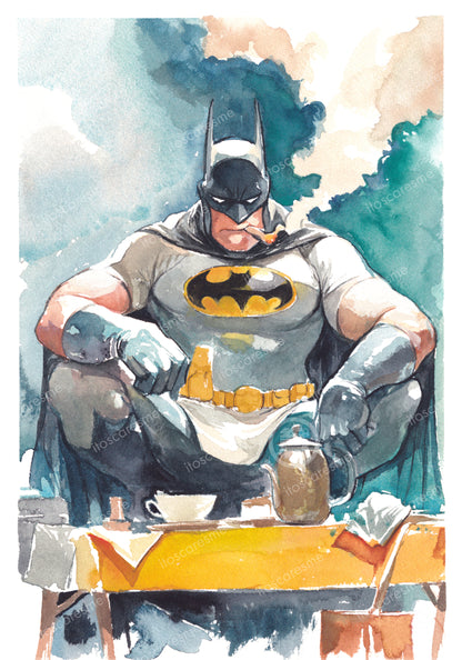 Batman お茶 青 (Print)