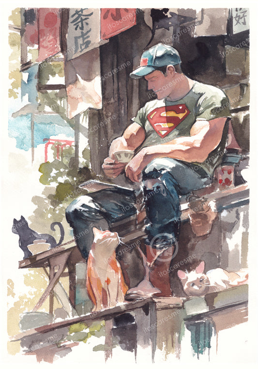 Clark お茶  壊す (tea break) Print