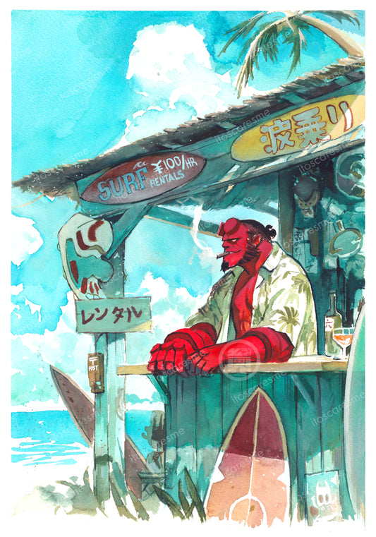 Hellboy (Surf Shop) マーガリータービル (Print)