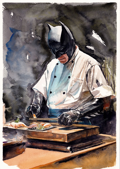 Bruce Sushi Chef 寿司 (Print)