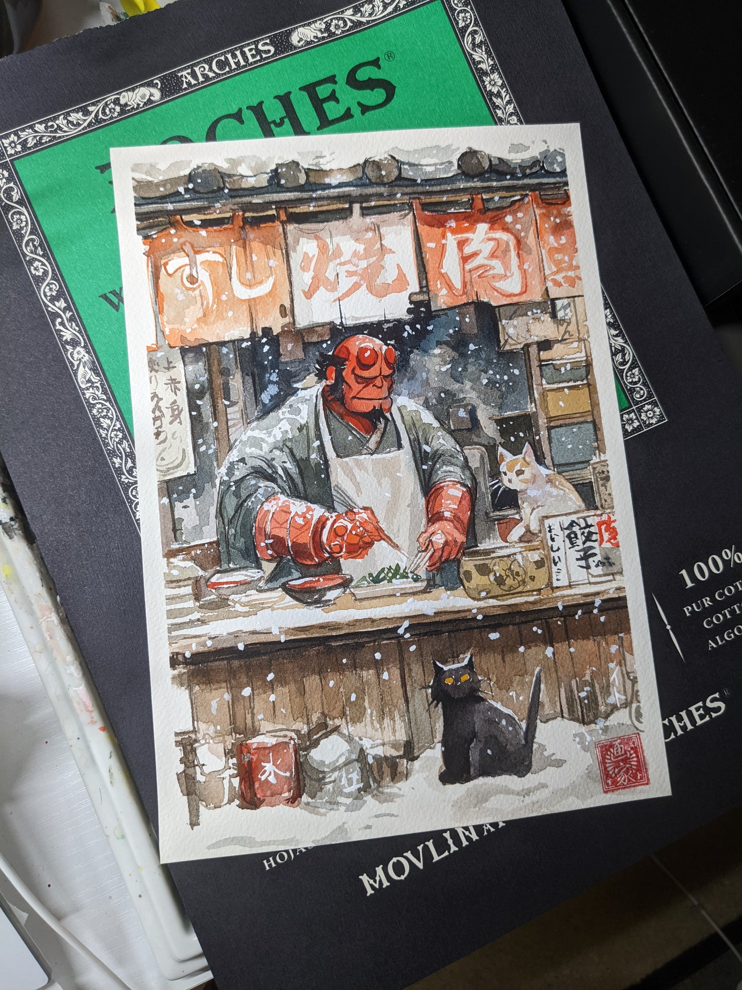 Hellboy (すし) - (Print)