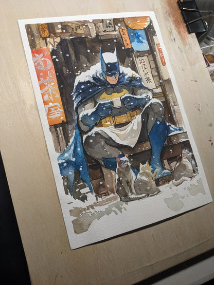 Batman (Cafe/Snow) 雪  (Print)