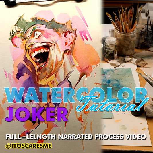 The Joker - Watercolor Tutorial - (Fully Narrated)